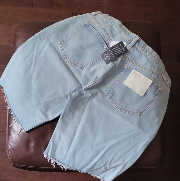 Boyish High Waisted Relaxed Fit Organic Cotton & Tencel Blend Bermuda Sh… - Picture 14 of 16